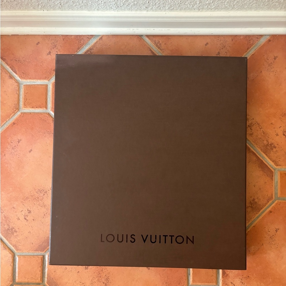 Louis Vuitton gift box with original tissue and sticker